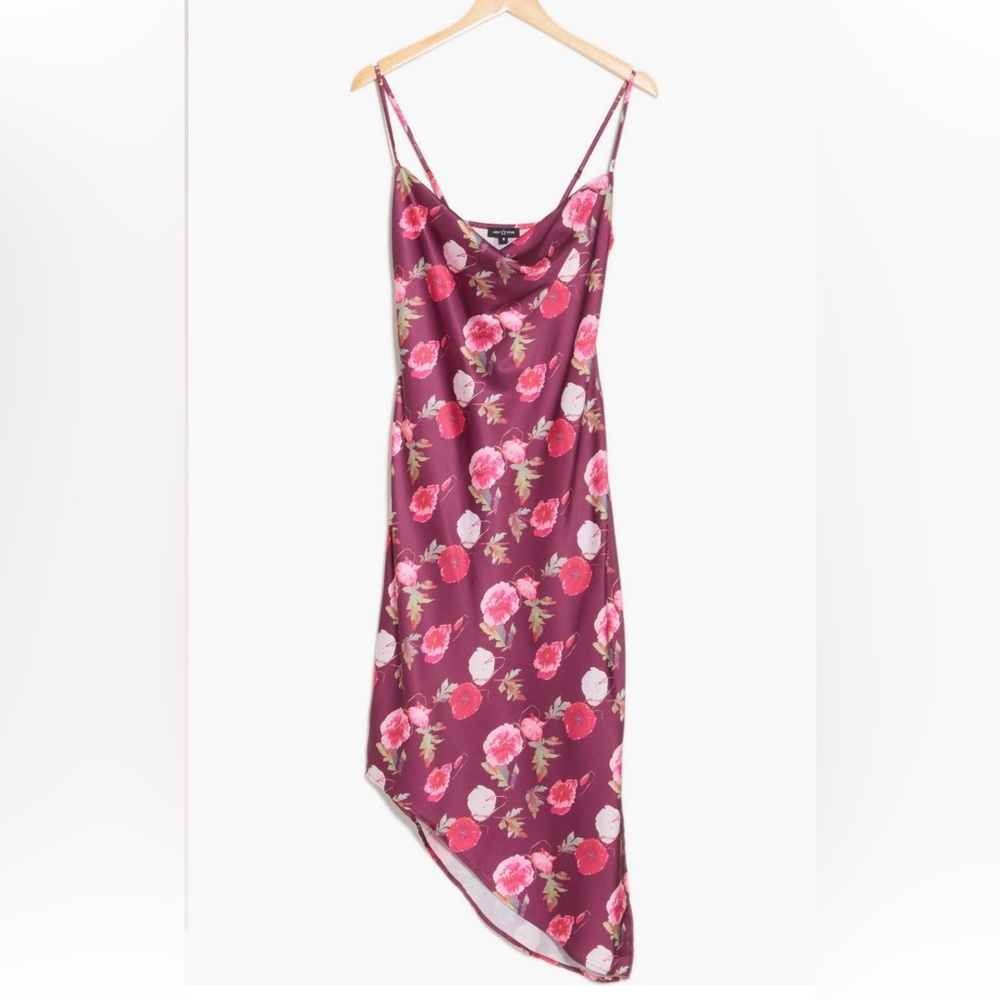 NWT size medium AREA STARS Asymmetric Satin Slipdress